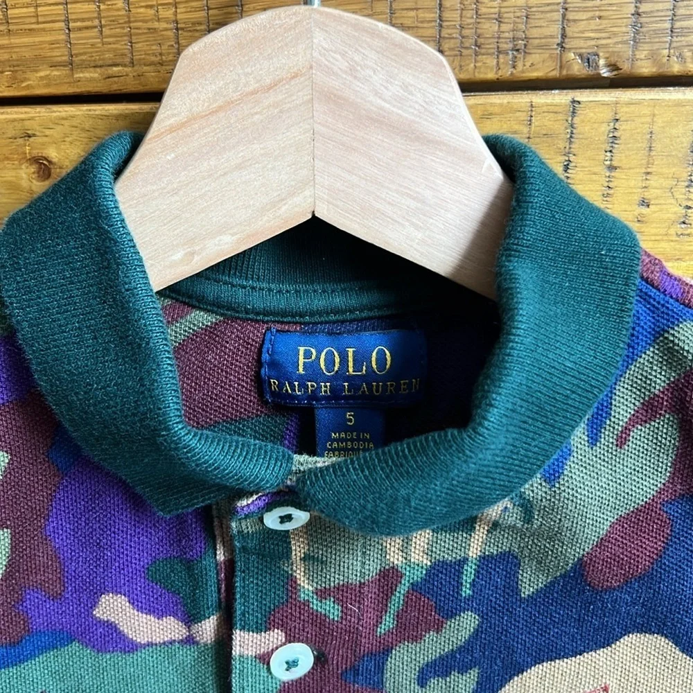 Polo by Ralph Lauren Kids Camouflage Polo by Ralph Lauren Shirt - Multicolor
